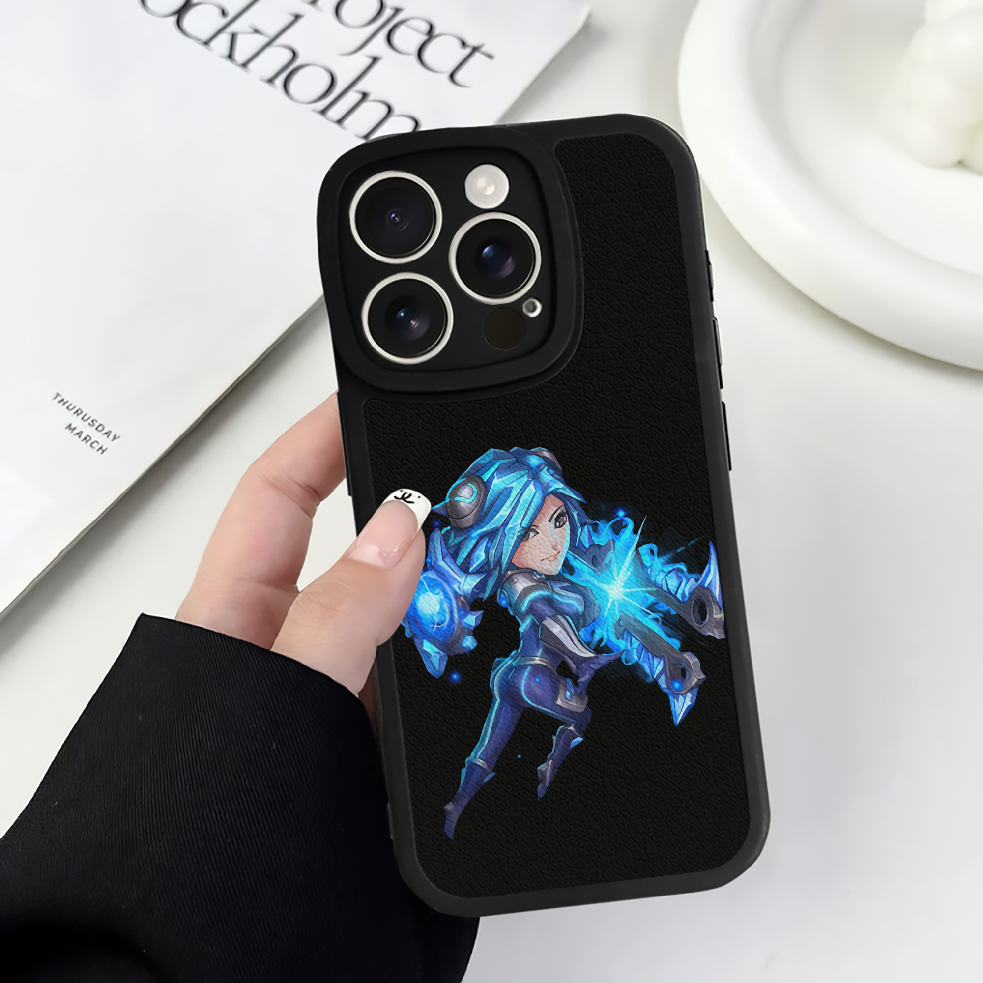 リーグ・オブ・レジェンド League of Legends LOL 【iPhone 16シリーズ対応】シリコンスマホケース（レザー調） 材質：シリコン